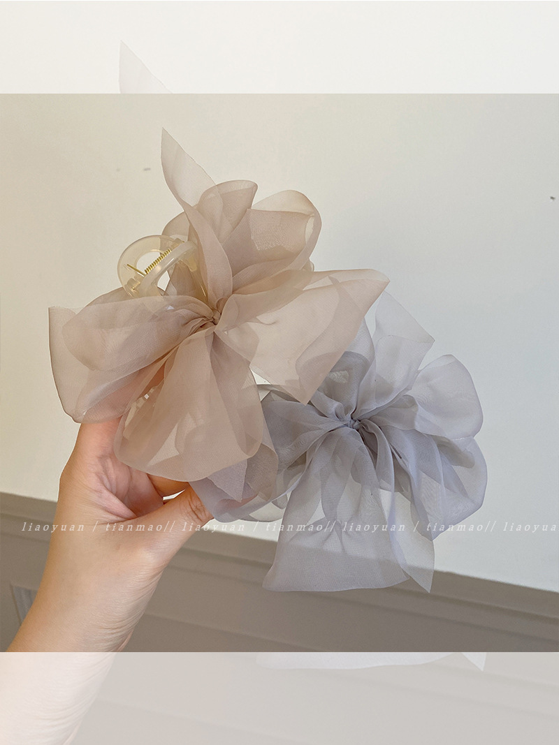 Korea Sweet Mesh Tulle Big Bow - Women'S Fashion Korea 评论和价格