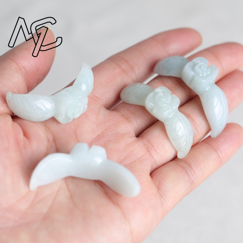 2PC Natural White Jadeite Jade - Women'S Fashion Jewellery 评论和价格
