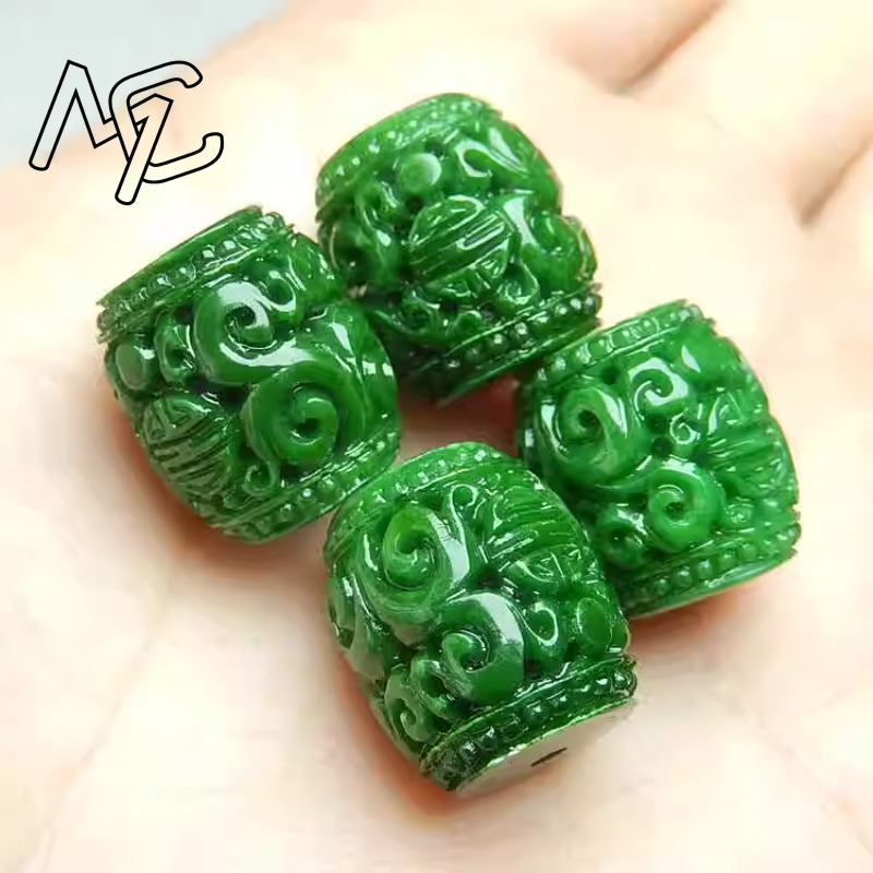 5pc Natural Green Jade Carving - Women'S Fashion Jewellery 评论和价格