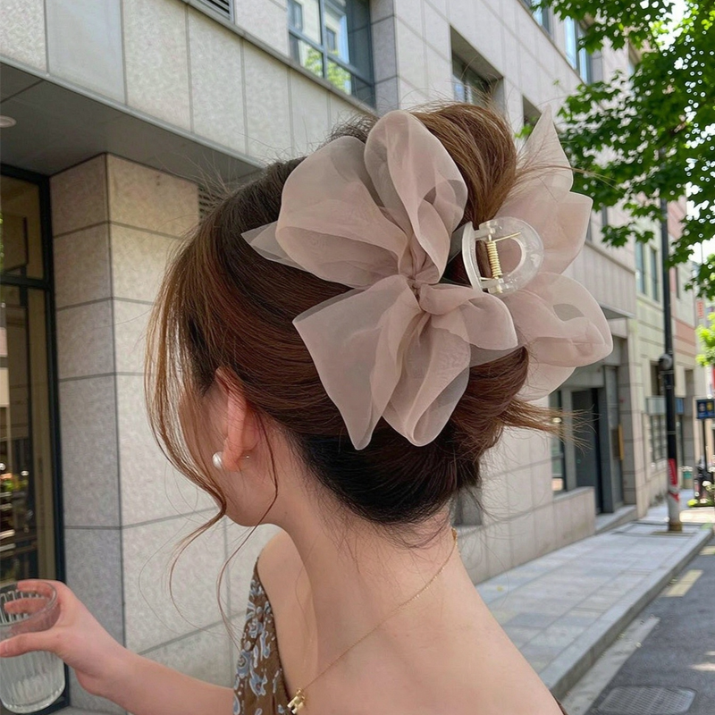 Korea Sweet Big Bow Tulle Hair - Women'S Fashion Korea 评论和价格