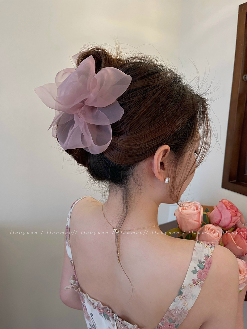 Korea Sweet Big Bow Tulle Hair - Women'S Fashion Korea 评论和价格
