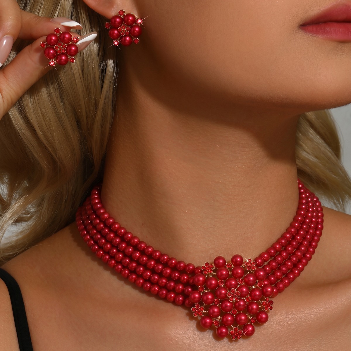 Women Multi‑Strand Pearl Flowe - Women Fashion Photoshoot 评论和价格