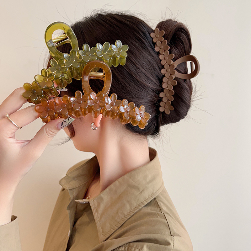 Flower Women Hair Claws Clip L - Women'S Fashion Korea 评论和价格