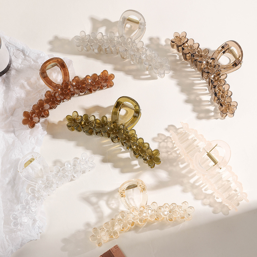Flower Women Hair Claws Clip L - Women'S Fashion Korea 评论和价格