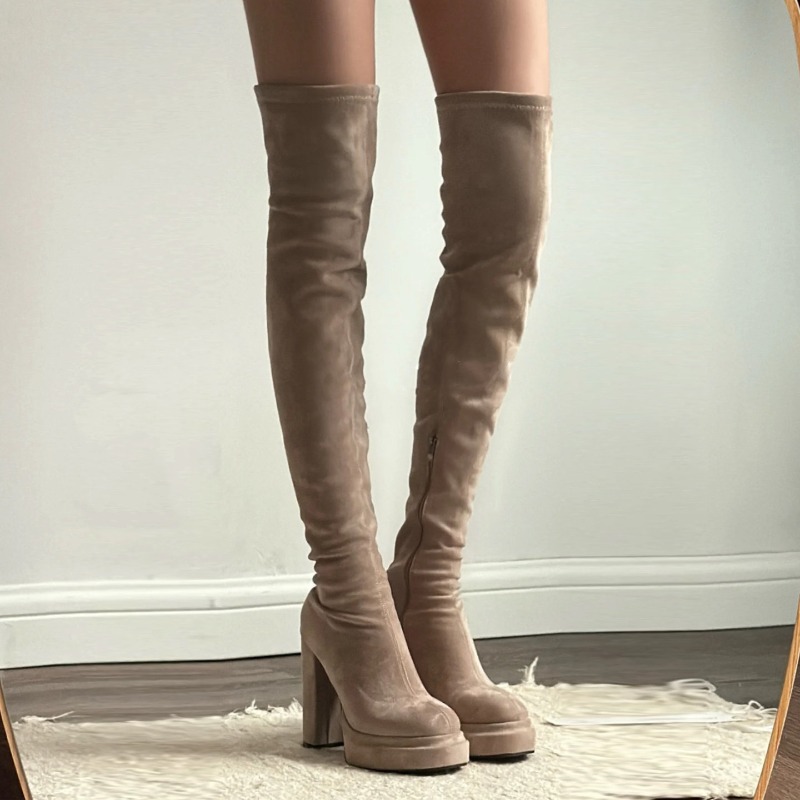 Nightclub Fashion Woman Thigh  - Women'S Fashion Knee High Boots 评论和价格