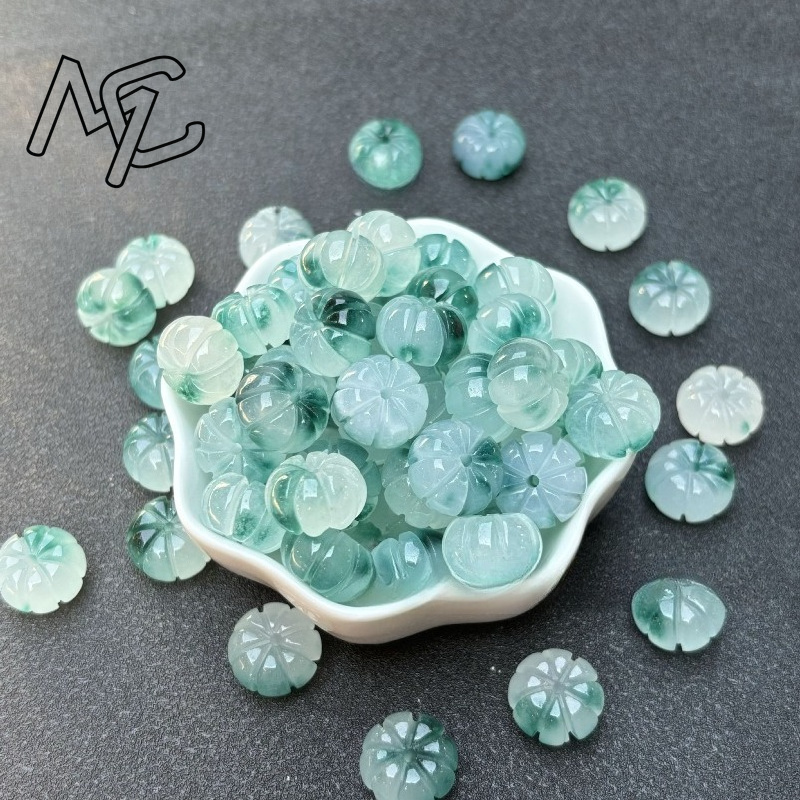 10pcs A Green Jade Pumpkin Bea - Women'S Fashion Jewellery 评论和价格