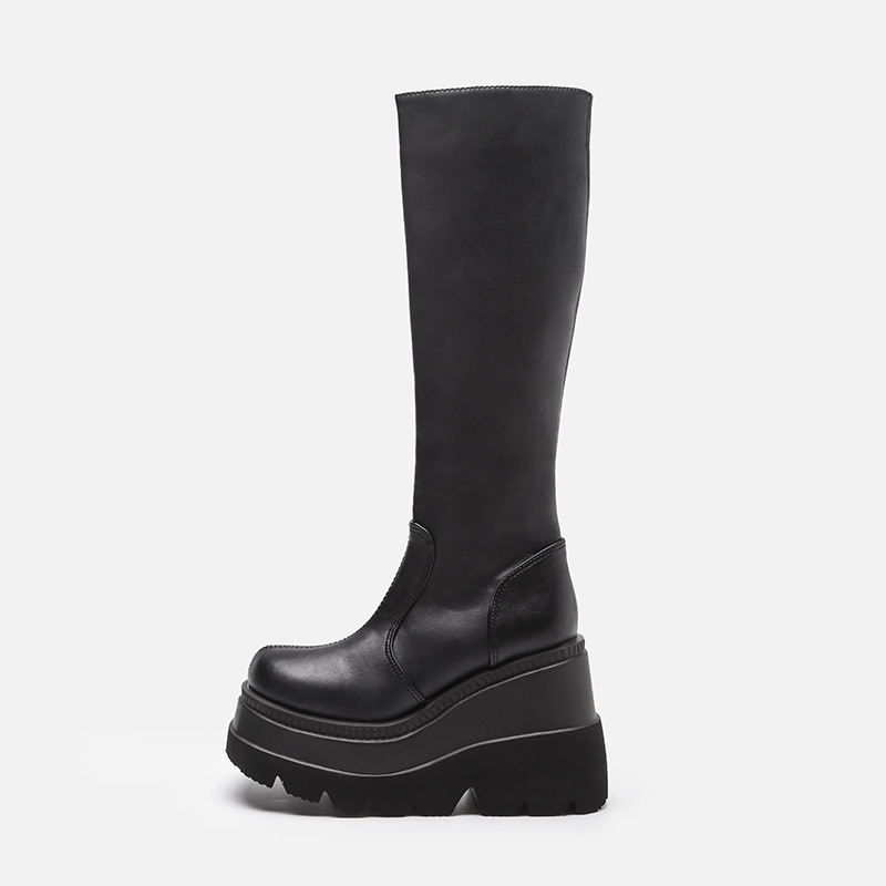 Women's Platform Boots Punk Mi - Women'S Fashion Knee High Boots 评论和价格