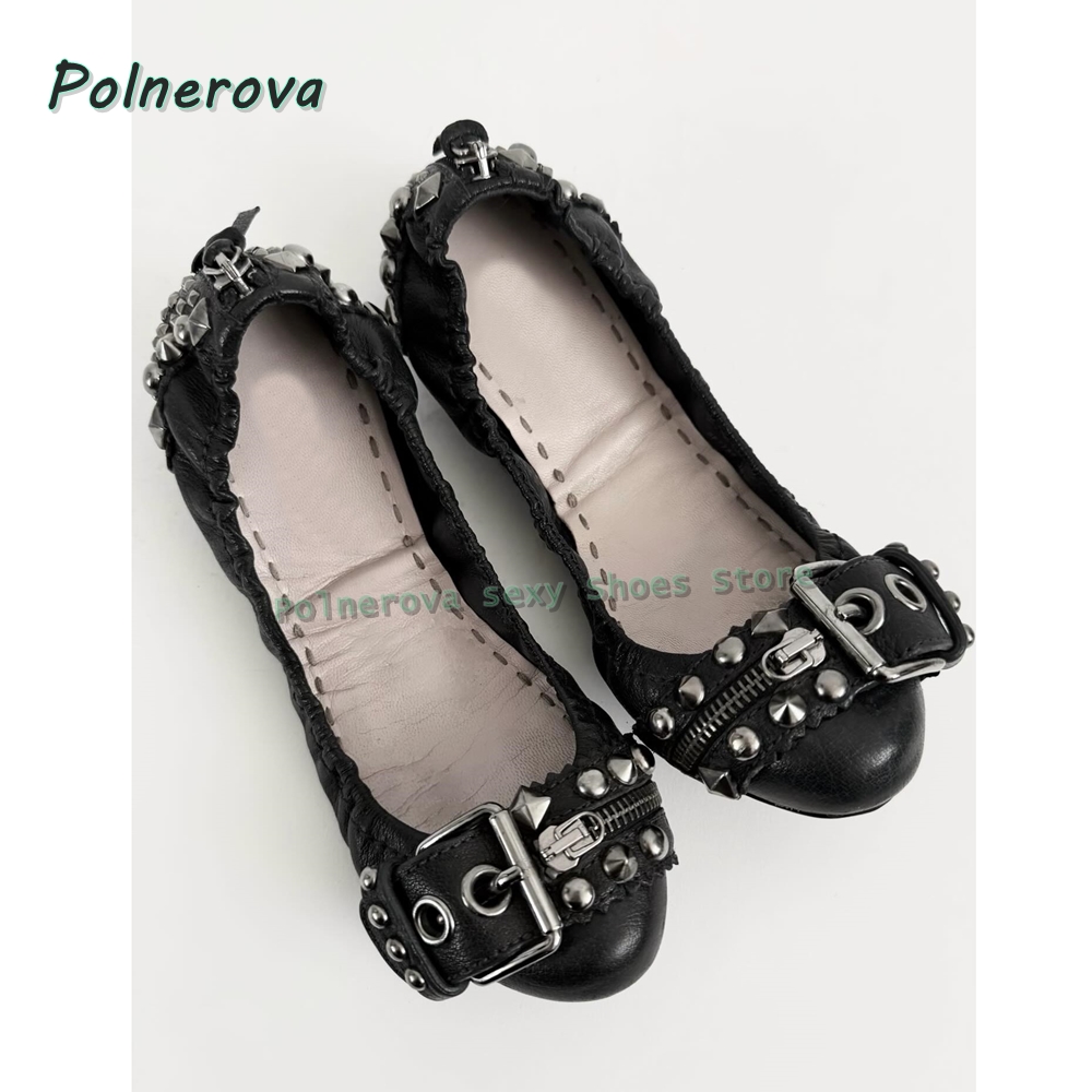 Rivet Belt Buckle Mary Jane Sh - Women'S Fashion Shoes 评论和价格