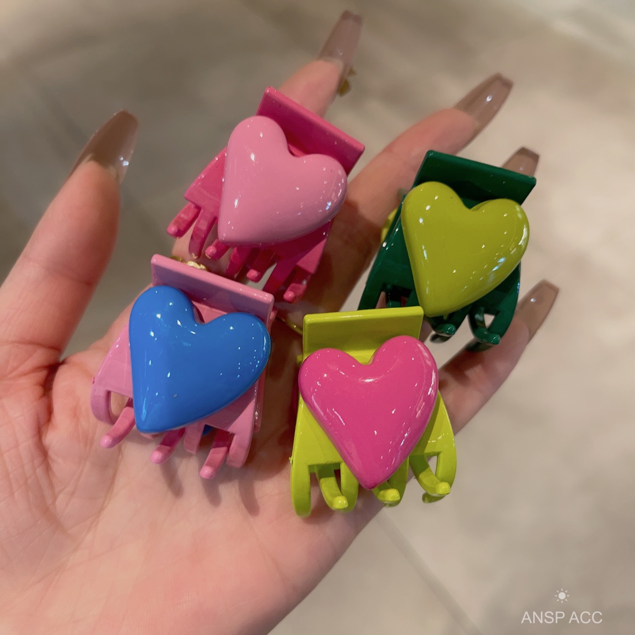4pcs/set Colorful Heart Shape  - Women'S Fashion Korea 评论和价格