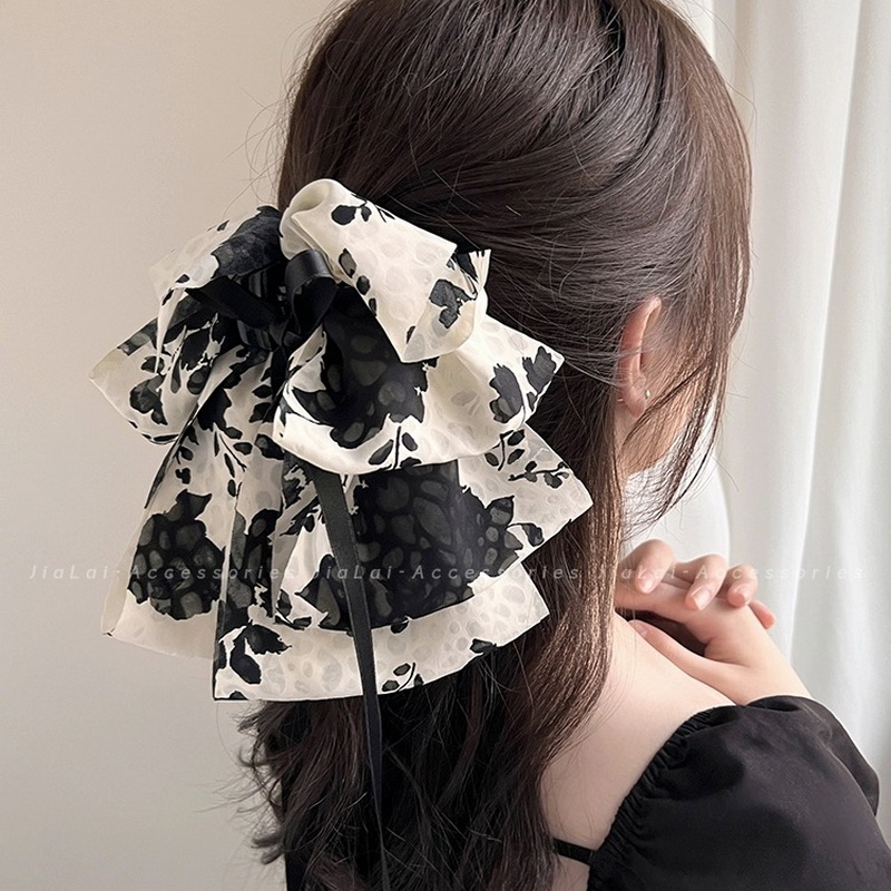 Korea Small Printed Hair Claw  - Women'S Fashion Korea 评论和价格